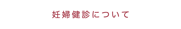 妊婦検診について